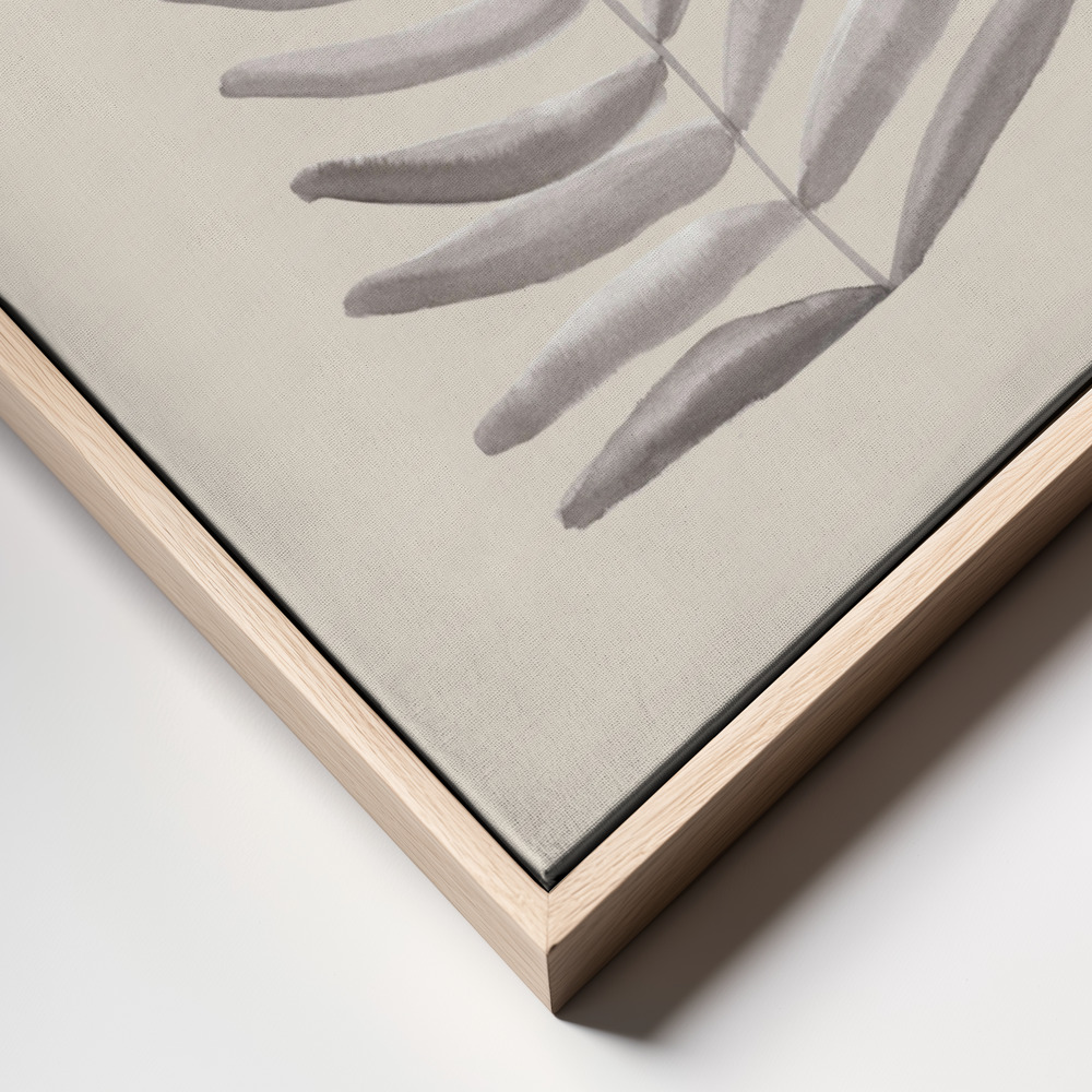 Stampe su tela - Palm Leaf Ink frame close up