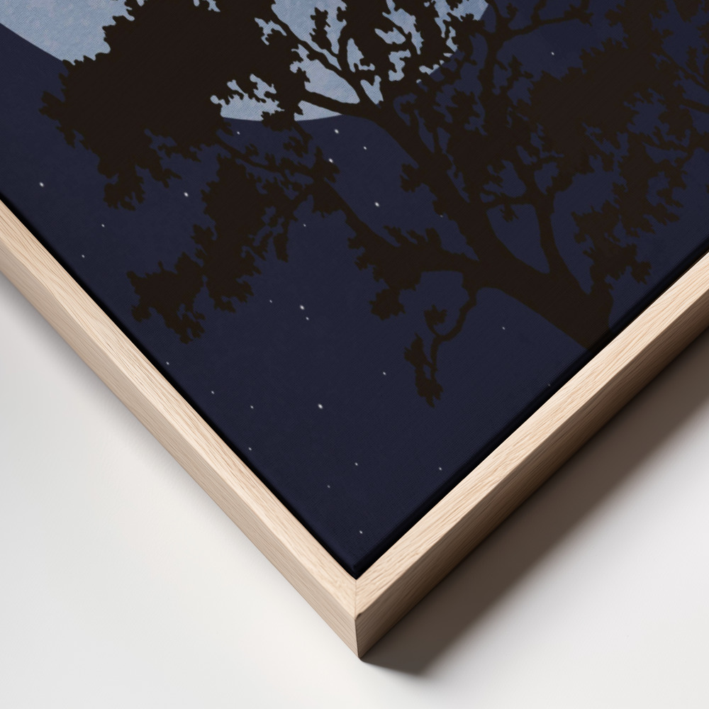 Canvas print - Dark Night frame close up