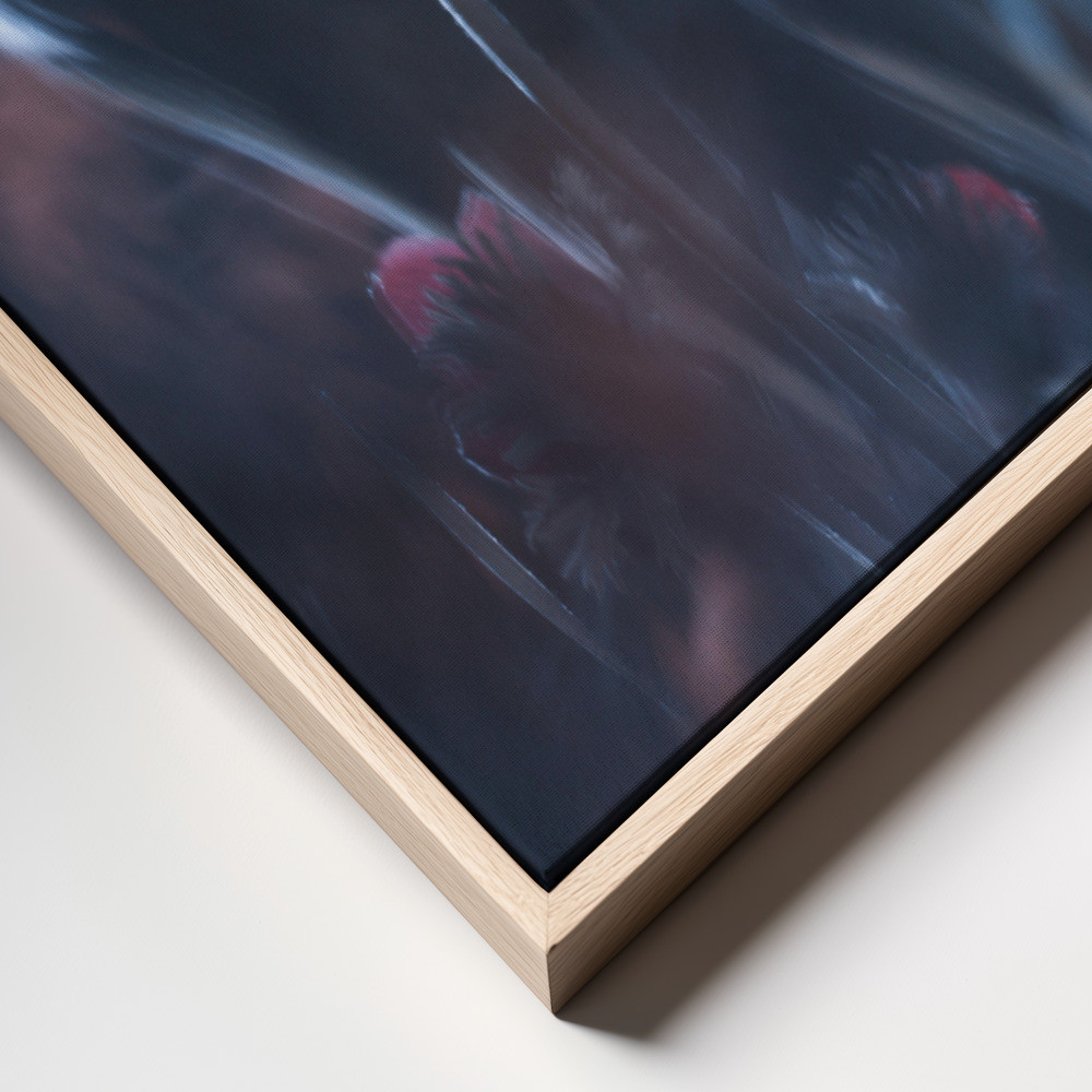 Canvas print - Standing in beauty frame close up