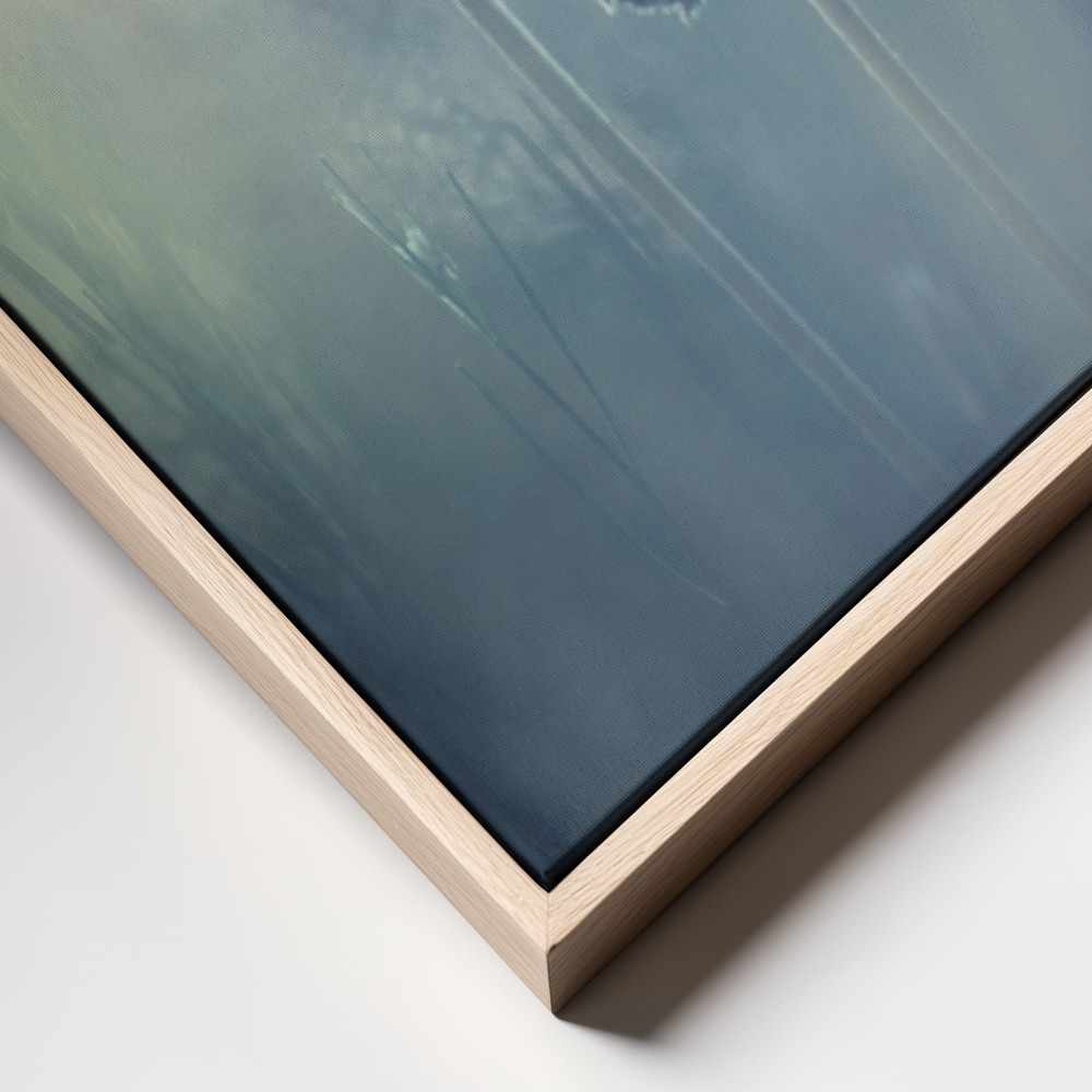 Canvas print - Where poetry and memories remain frame close up