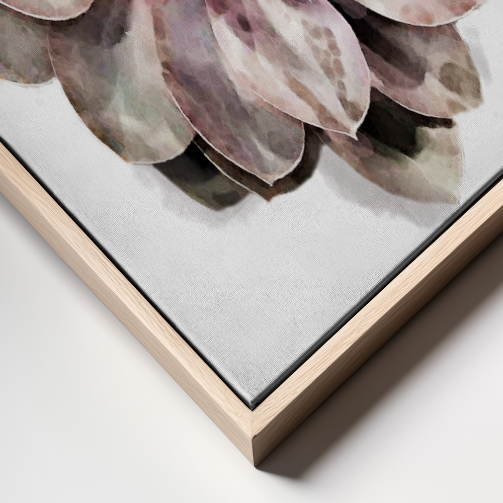 Canvas print - Succulent 01 frame close up