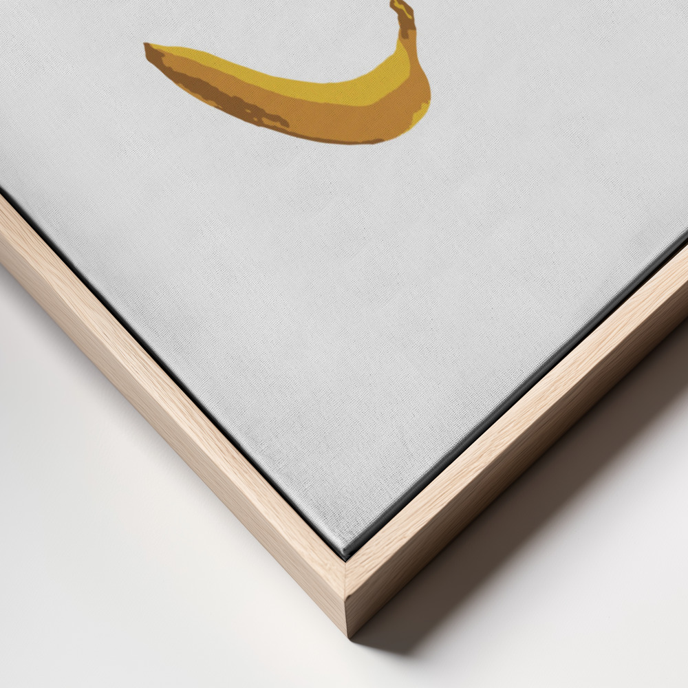 Canvas print - Bananas frame close up