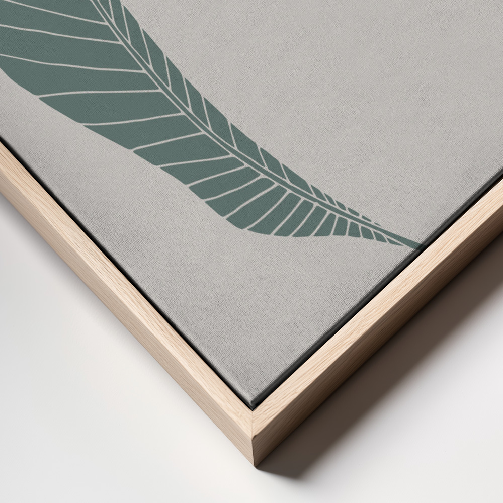 Canvas print - Banana Leaf Green frame close up