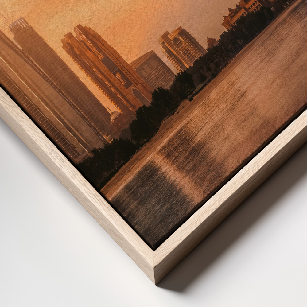 Toile - Etihad Towers & Emirates Palace, Abu Dhabi, UAE cadre en gros plan - cadre naturel