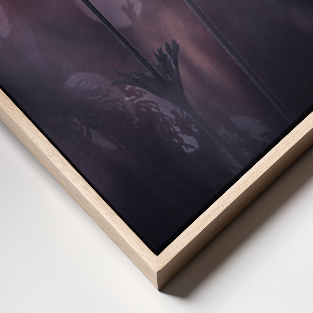 Canvas print - Why does my heart feel so bad frame close up