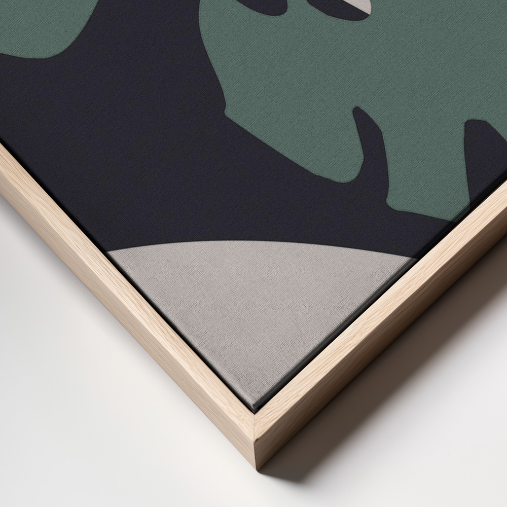 Lienzo - Monstera Cut Out 01 frame close up
