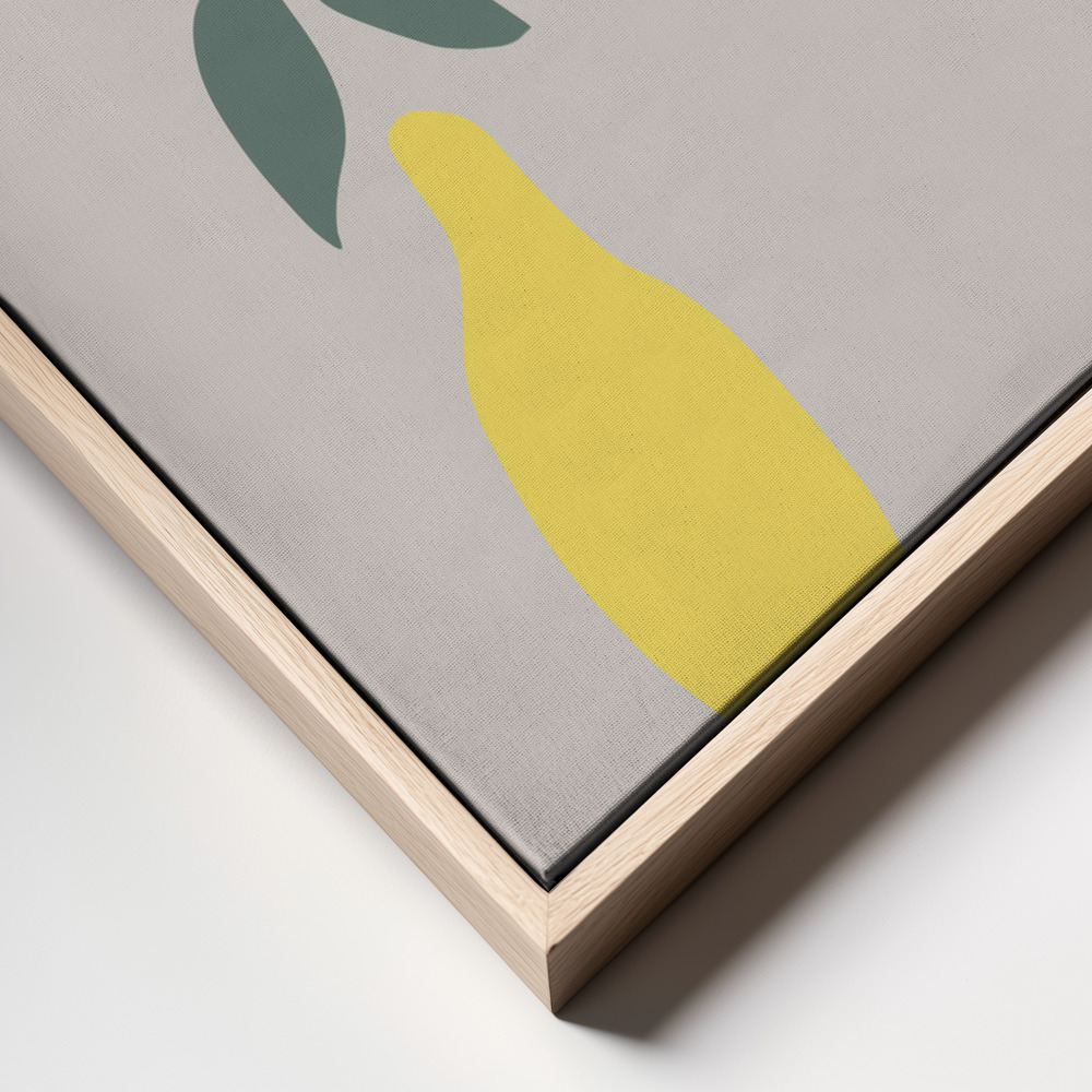 Canvas print - Lemons frame close up