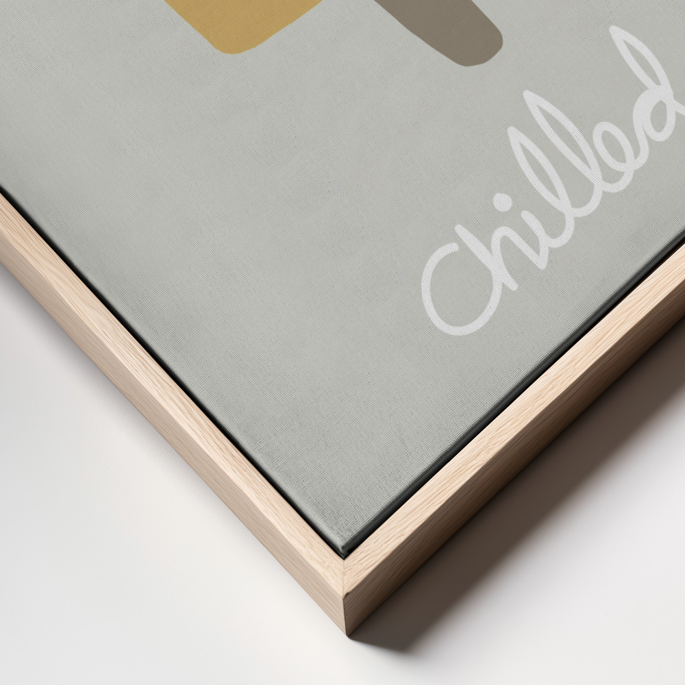 Canvas schilderi - Chilled Ice Cream frame close up