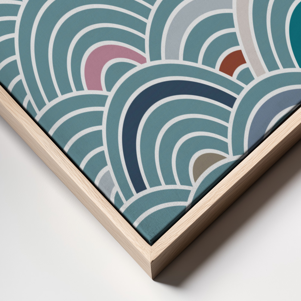 Canvas print - Sea of Rainbows frame close up