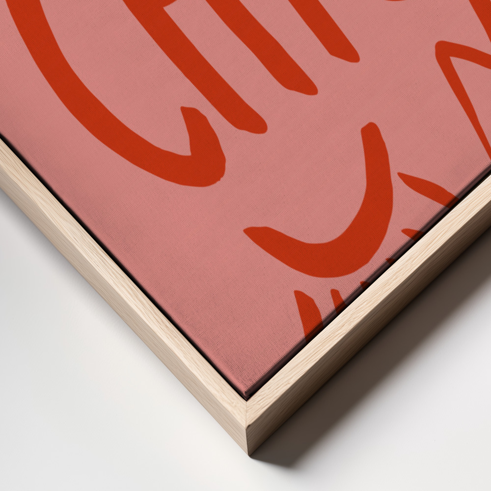 Canvas print - Très Chic Pink frame close up