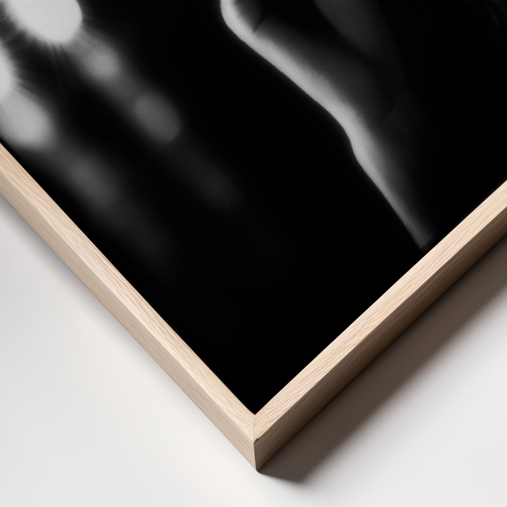 Canvas print - A night in the life frame close up - natural frame