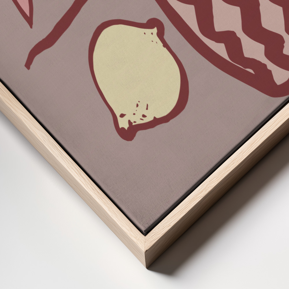 Canvas print - Pink Lemon frame close up