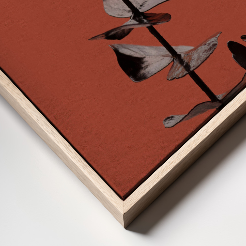 Stampe su tela - Eucalyptus Rust 02 frame close up