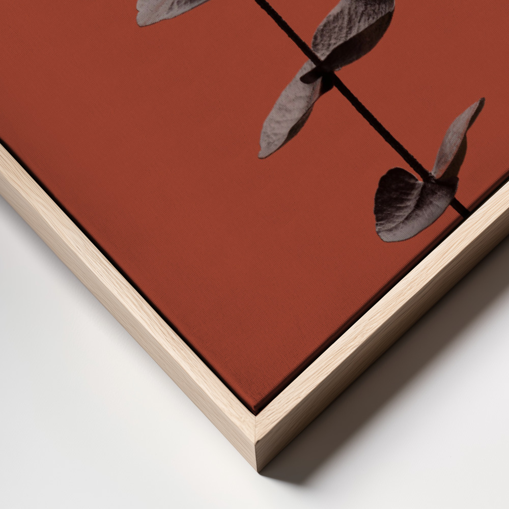 Stampe su tela - Eucalyptus Rust 04 frame close up