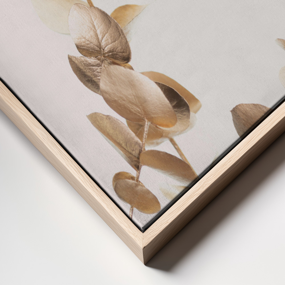 Canvas print - Eucalyptus Gold No 03 frame close up