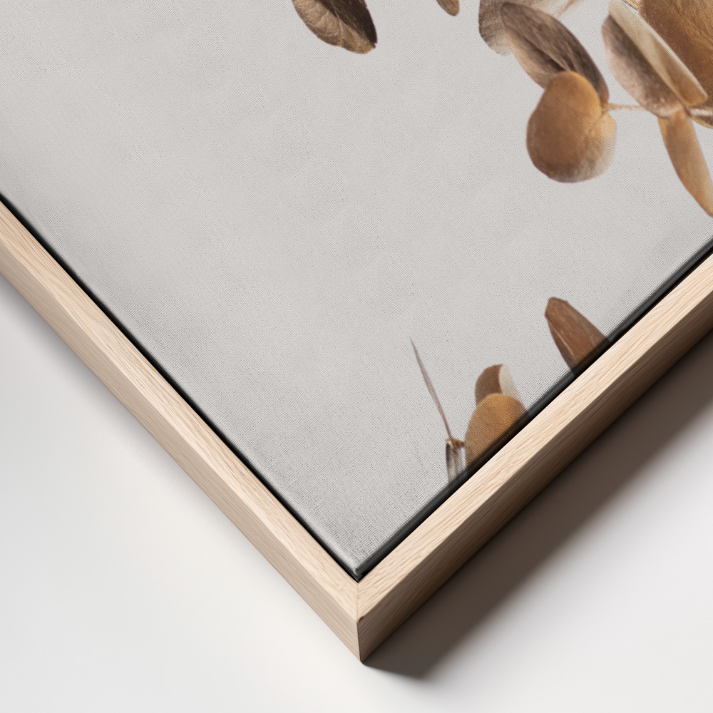 Canvas print - Eucalyptus Gold No 05 frame close up