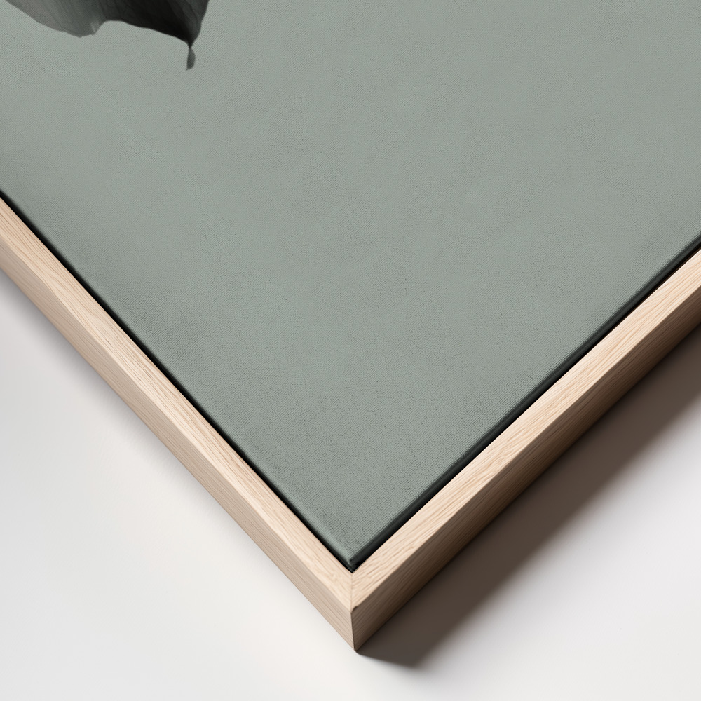 Stampe su tela - Monstera Teal 02 frame close up