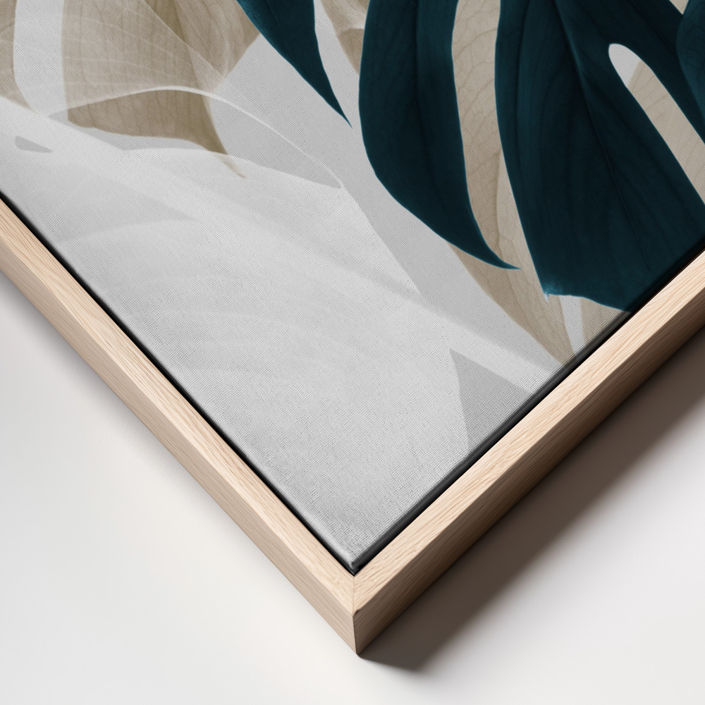 Canvas print - Monstera Creative 05 frame close up