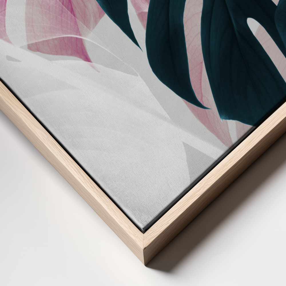 Canvas print - Monstera Creative 08 frame close up