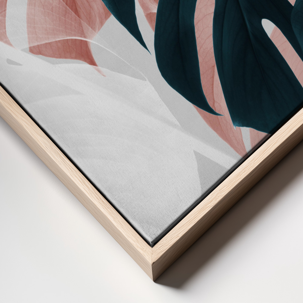 Canvas print - Monstera Creative 09 frame close up