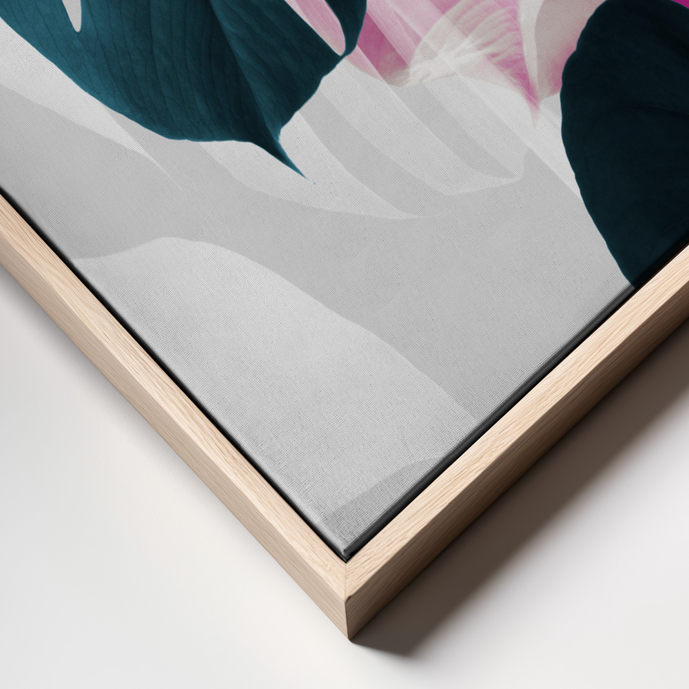 Canvas print - Monstera Creative 12 frame close up