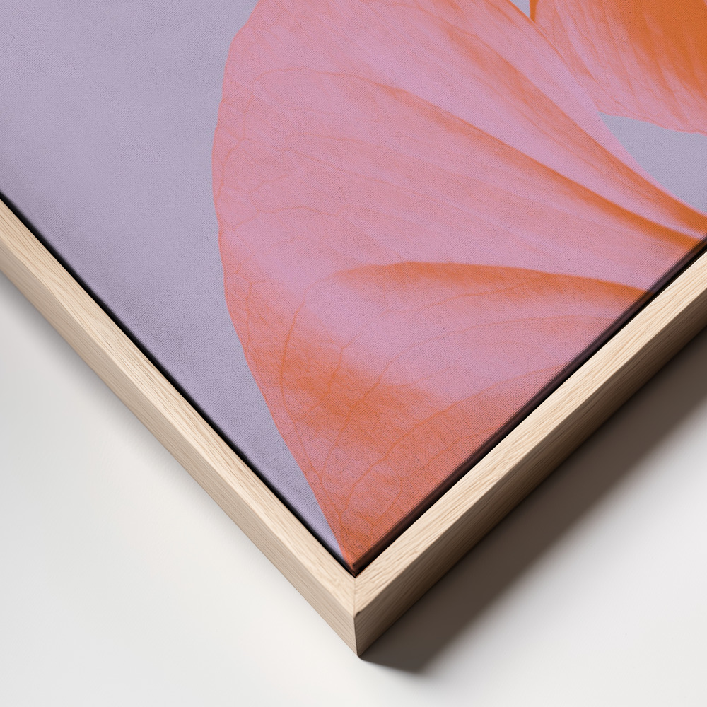 Canvas print - Monstera Purple 03 frame close up