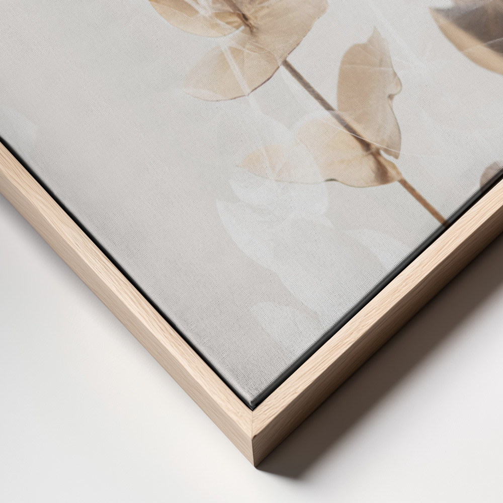 Canvas print - Eucalyptus Creative Gold 01 frame close up