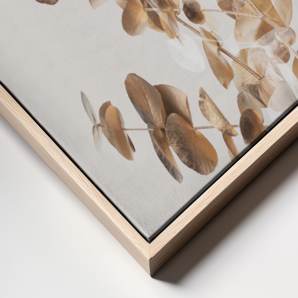 Canvas print - Eucalyptus Creative Gold 03 frame close up