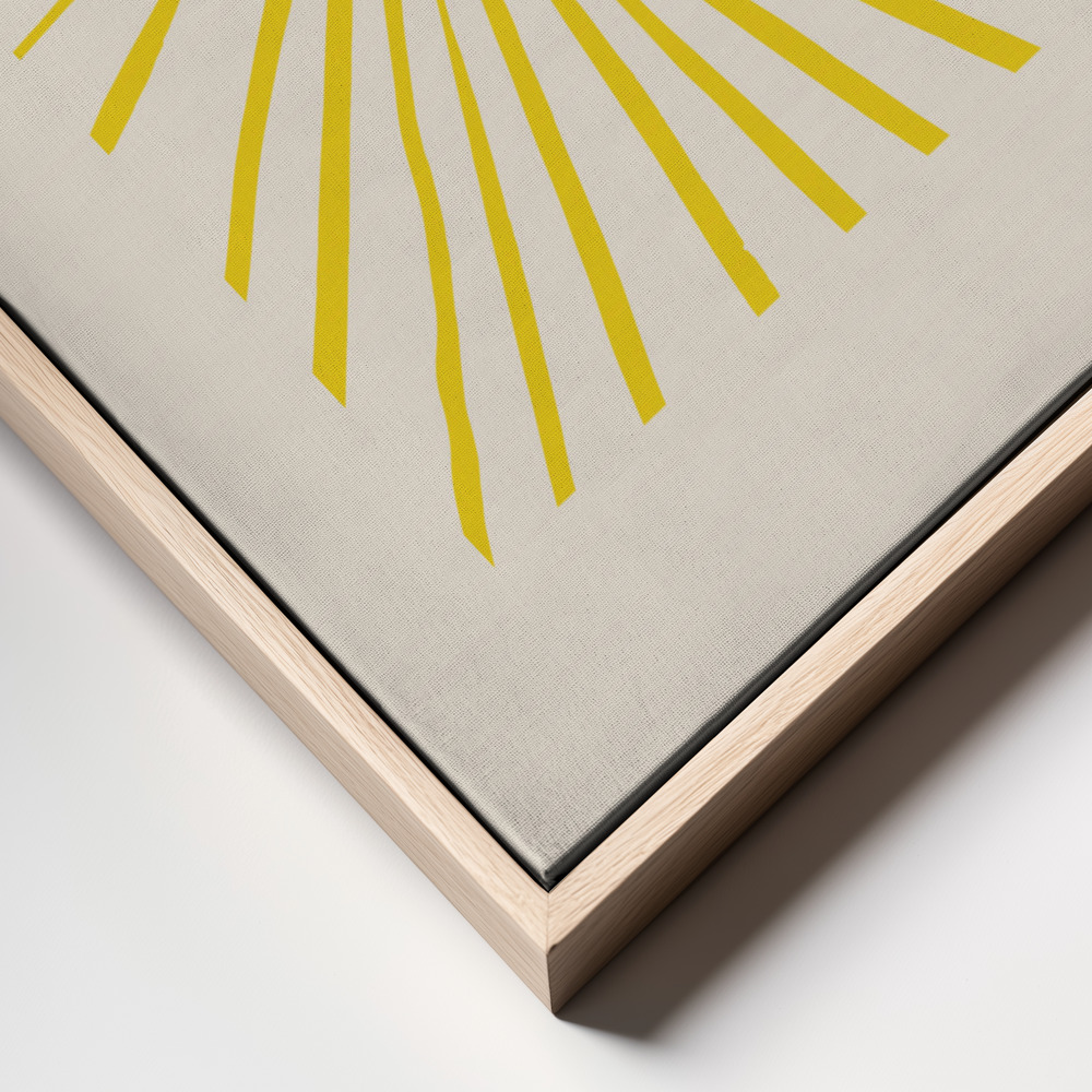 Canvas print - The Sun frame close up