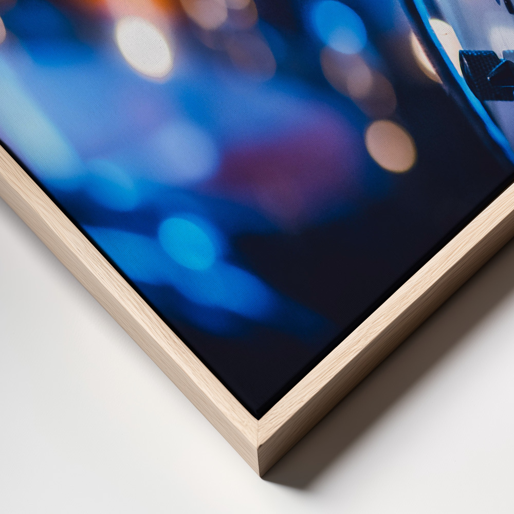 Canvas print - Music frame close up