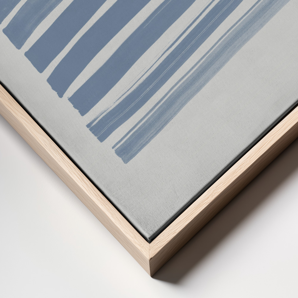 Canvas print - Blue Strokes frame close up