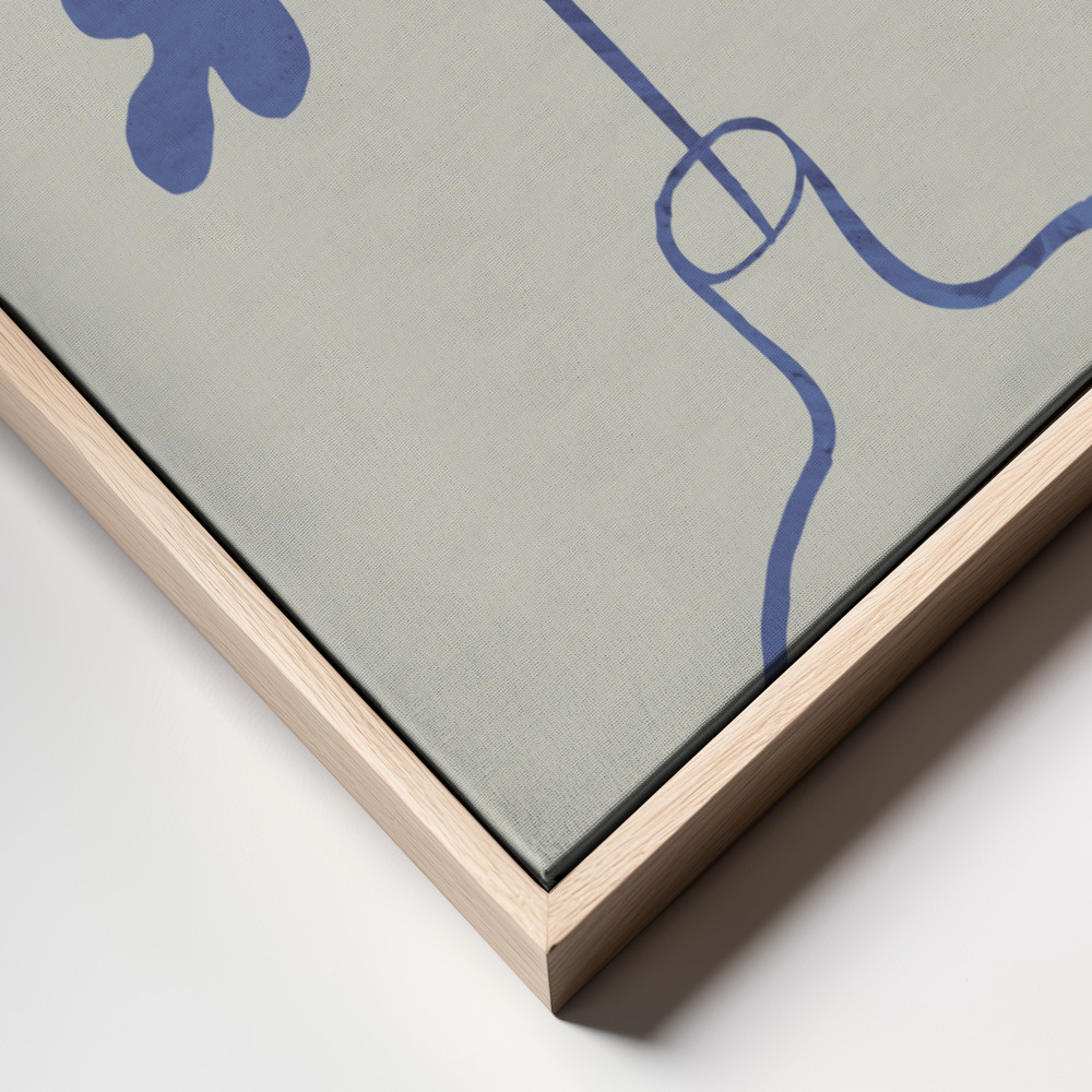 Canvas print - Blue Oak Plant frame close up
