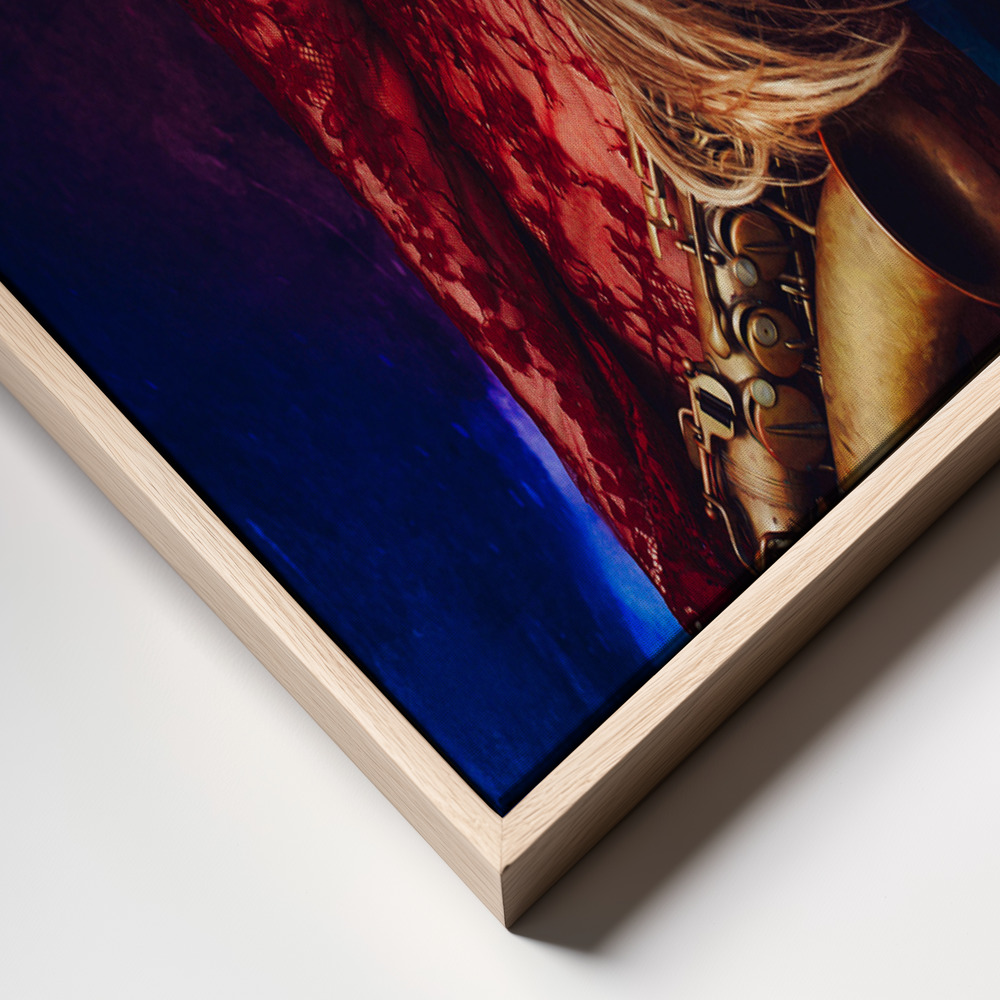 Canvas print - The music of colors frame close up