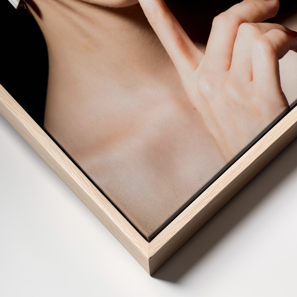 Canvas print - shadow frame close up