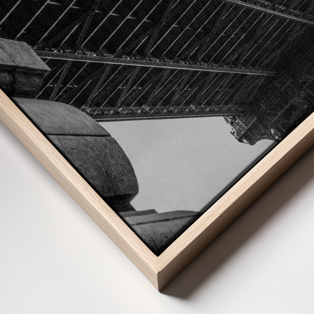 Canvas schilderi - Manhattan Bridge - Brooklyn New York frame close up - natuurlijk frame