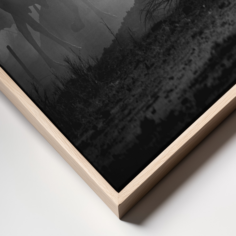 Canvas print - Mundari cattle camp frame close up