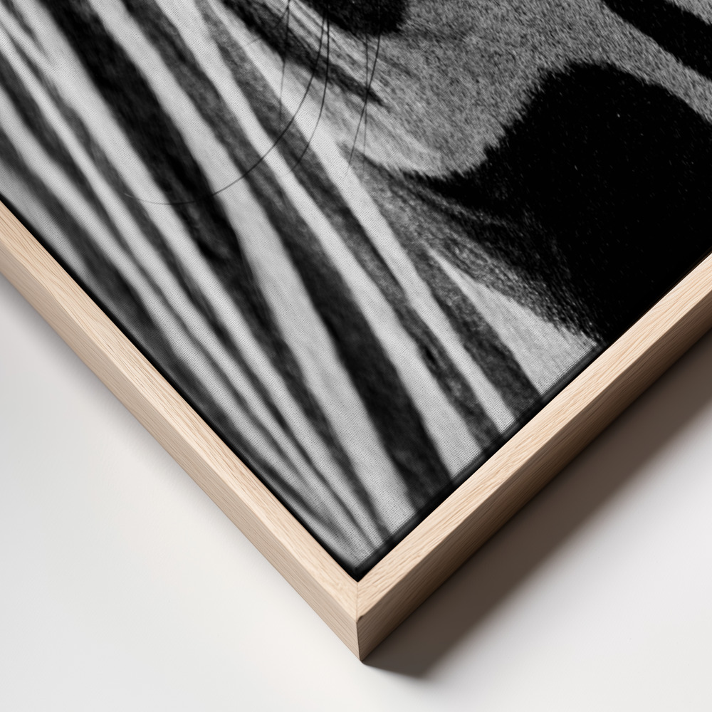 Canvas print - Abstract Zebra frame close up