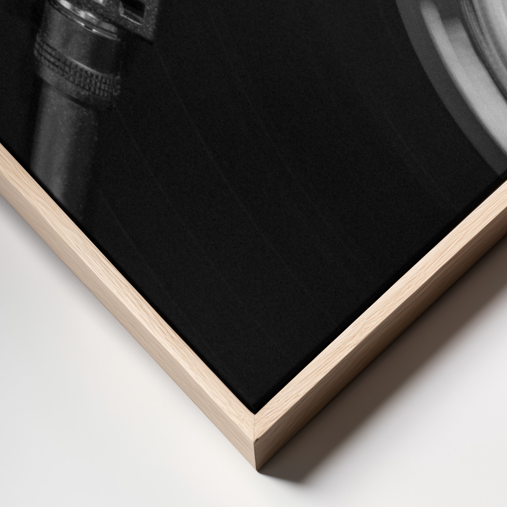 Canvas schilderi - Vinyl_001 frame close up