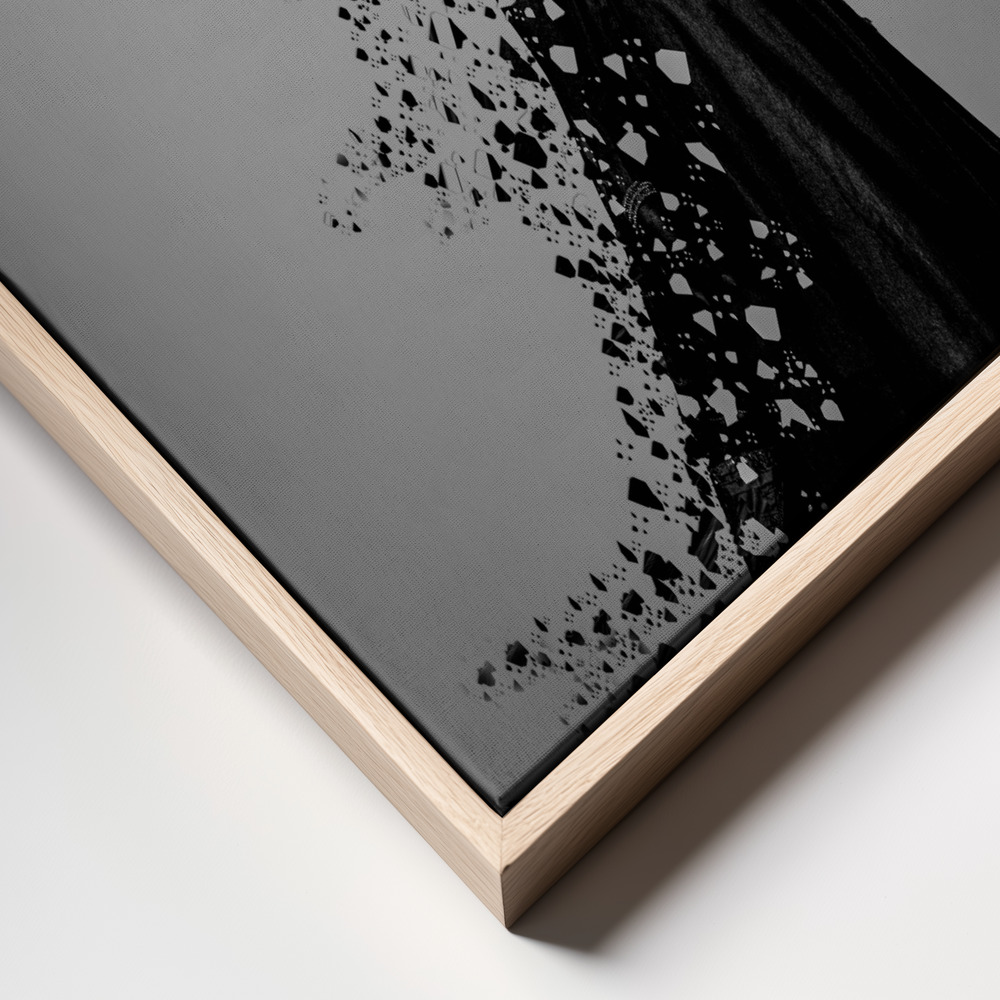 Toile - Elegant Fashion Model cadre en gros plan - cadre naturel