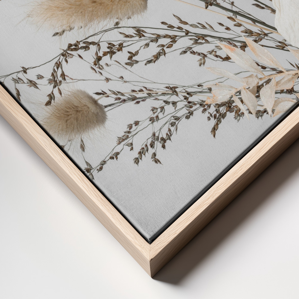 Canvas print - Dried Flower 8 frame close up