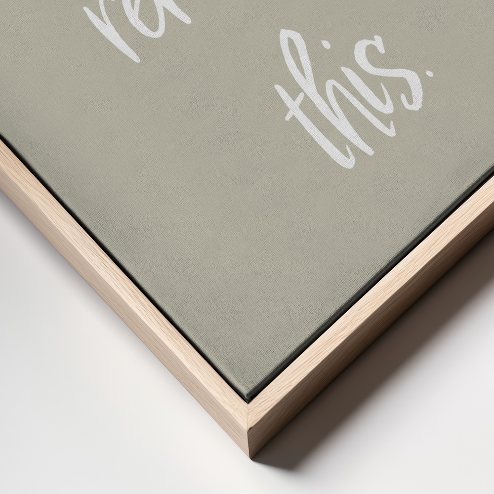 Canvas print - You must remember this frame close up