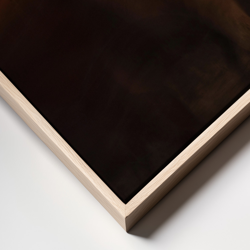 Canvas schilderi - The Spirit of freedom frame close up - natuurlijk frame