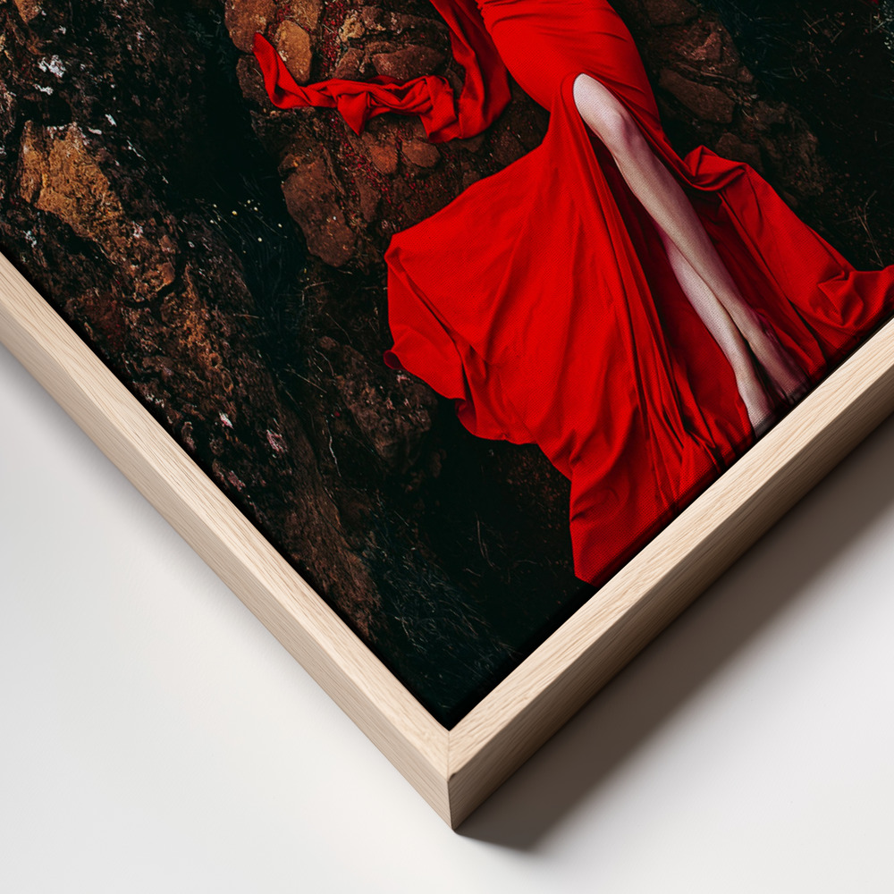 Canvas print - If Your Heart is a Volcano frame close up