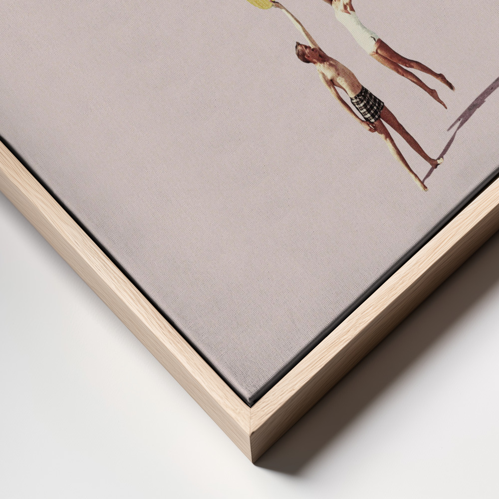 Canvas print - You treat me well frame close up