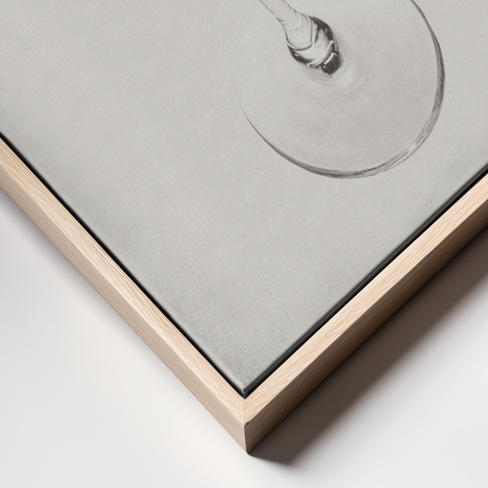 Canvas print - My drink needs a drink frame close up