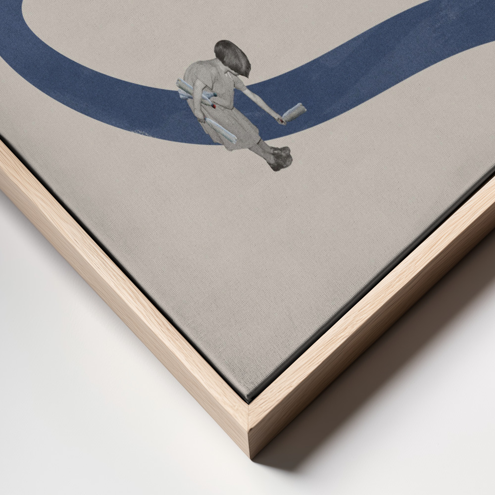 Canvas print - River cleanse frame close up