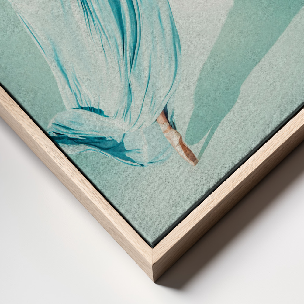 Lærred - Magda ramme nærbillede - naturlig ramme