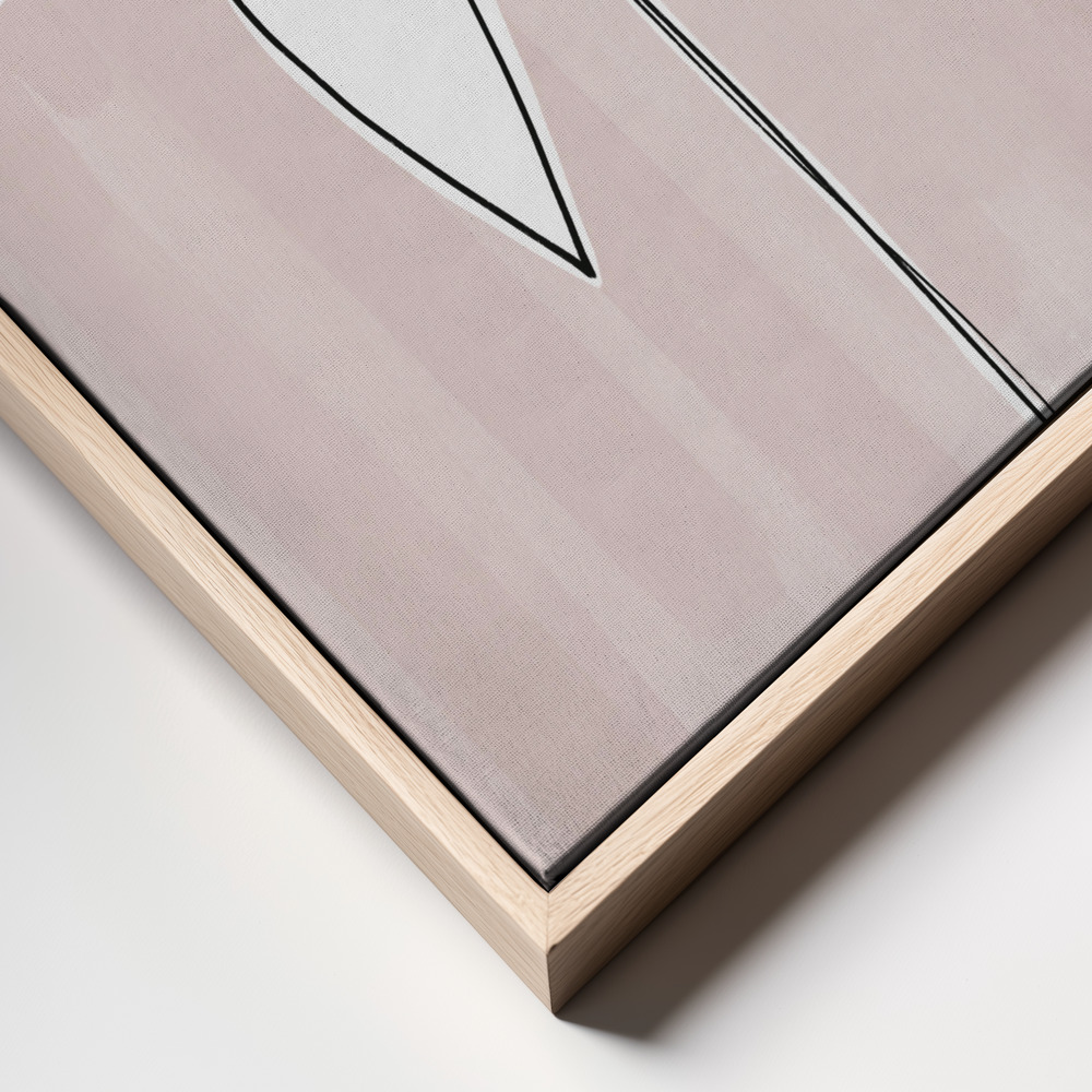 Canvas print - Bordered Flower frame close up