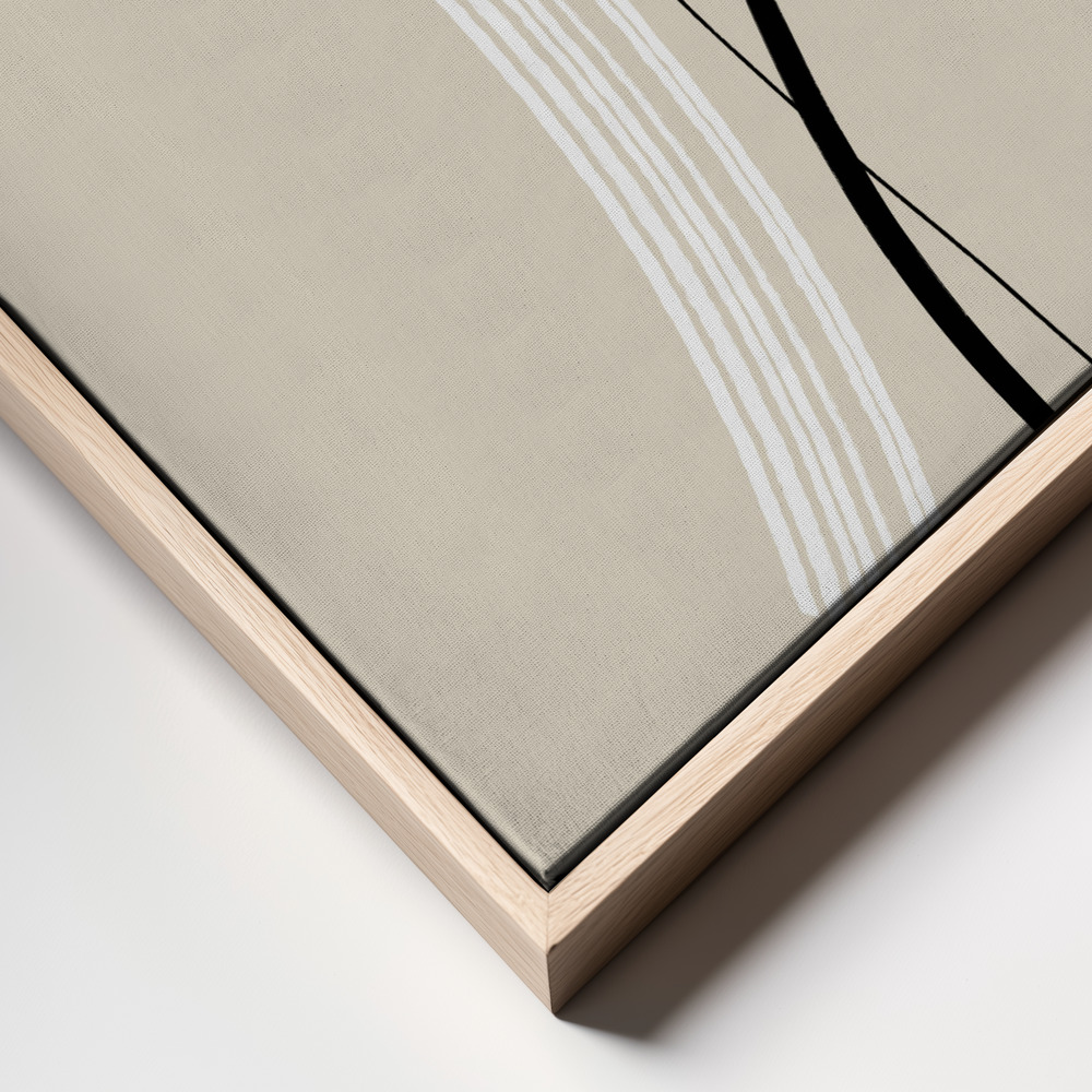 Canvas print - Composition of Lines - The First frame close up
