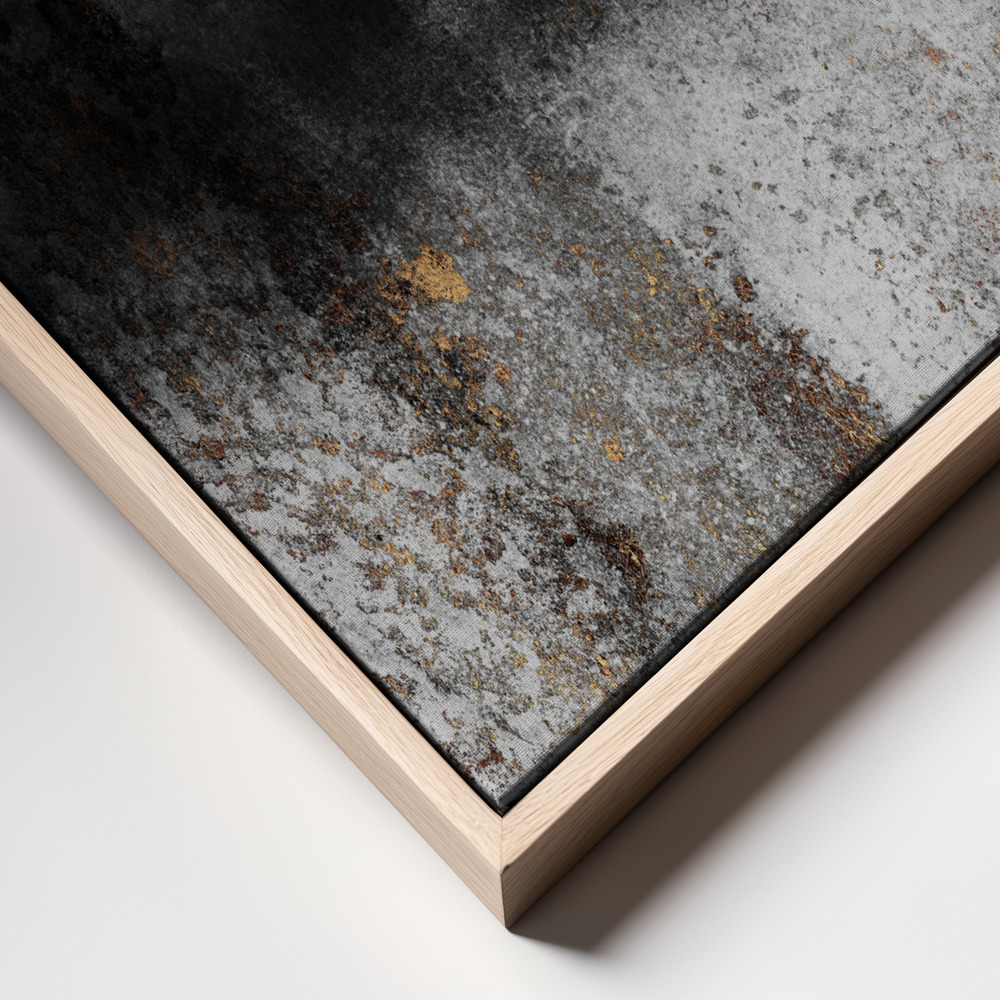 Obraz na płótnie - Soot And Gold frame close up